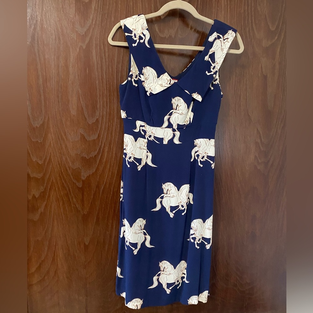 Joules Lynette Navy Horse Dress